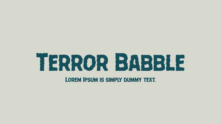 Terror Babble Font Family