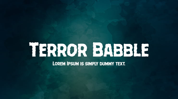 Terror Babble Font Family