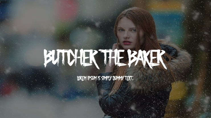Butcher the Baker Font