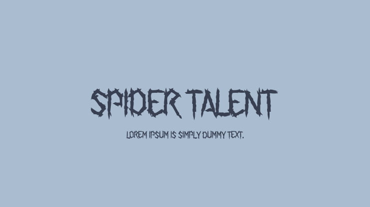 Spider Talent Font