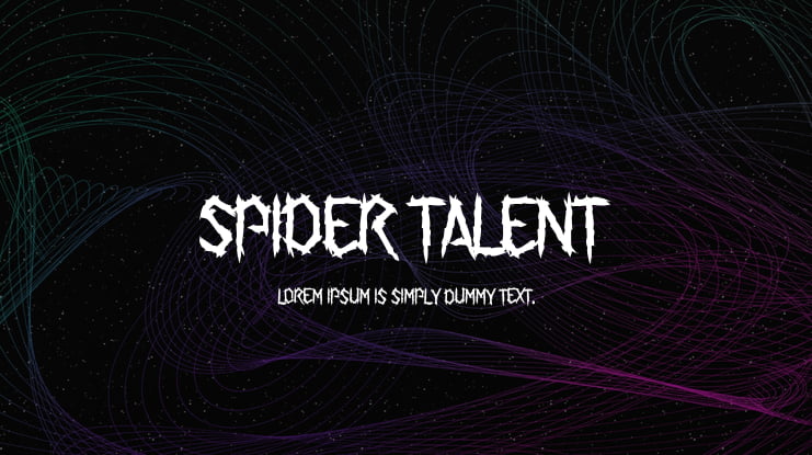Spider Talent Font