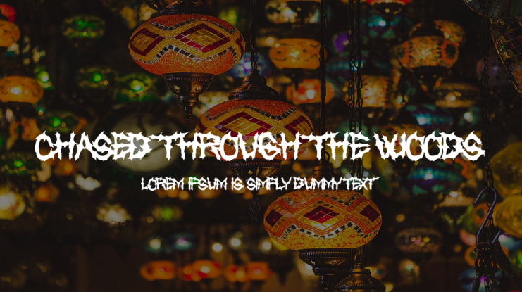 Chased Through The Woods Font