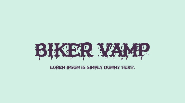 Biker Vamp Font