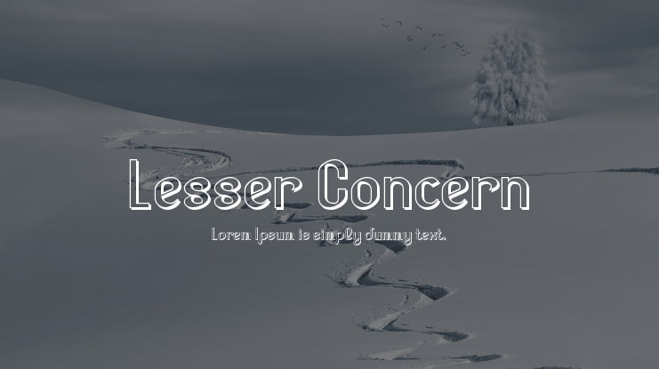 Lesser Concern Font Family
