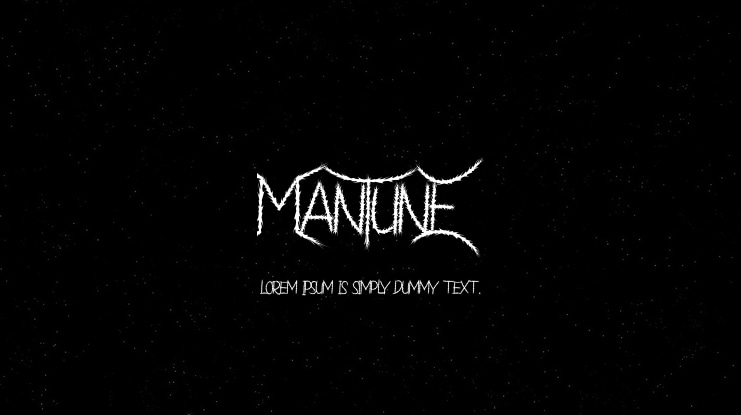 Mantune Font