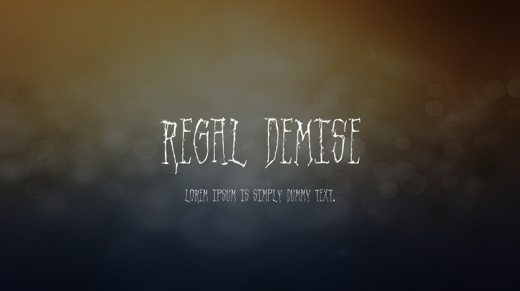 Regal Demise Font