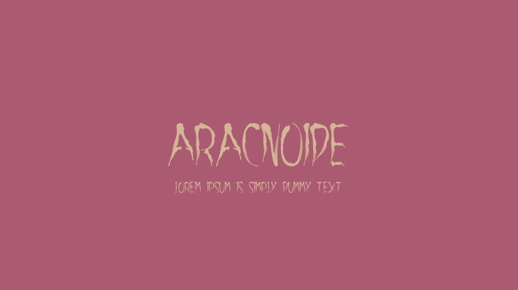 aracnoide Font