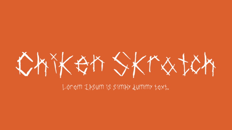 Chiken Skratch Font