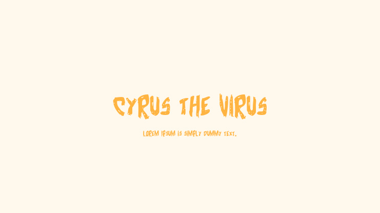Cyrus the Virus Font Family