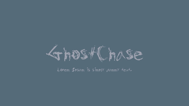 GhostChase Font