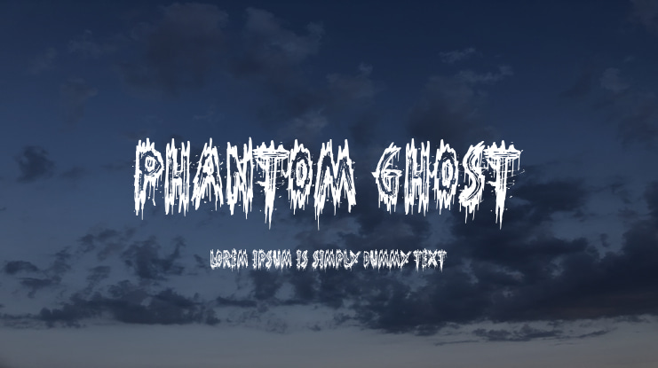 Phantom Ghost Font