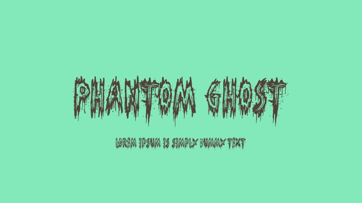Phantom Ghost Font