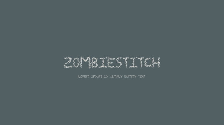 ZombieStitch Font