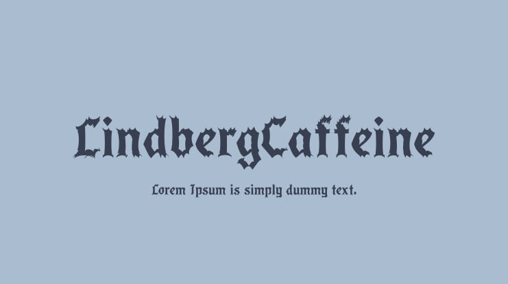 LindbergCaffeine Font