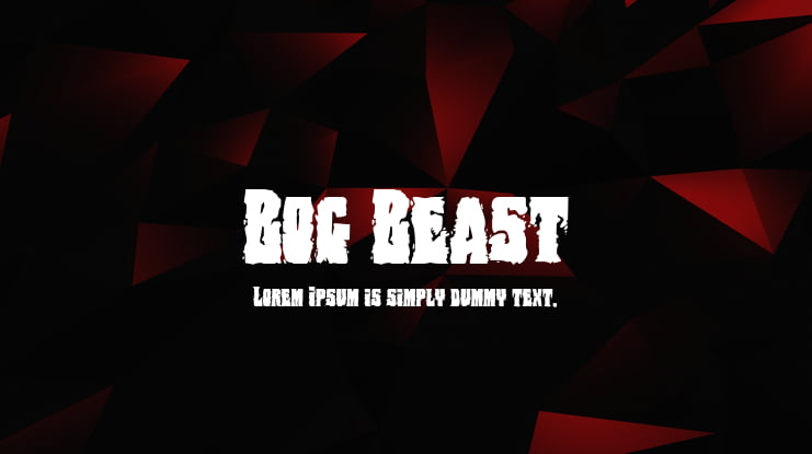 Bog Beast Font Family