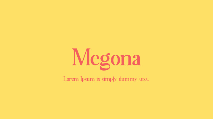 Megona Font Family