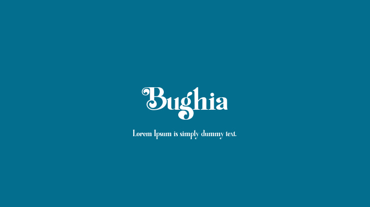 Bughia Font