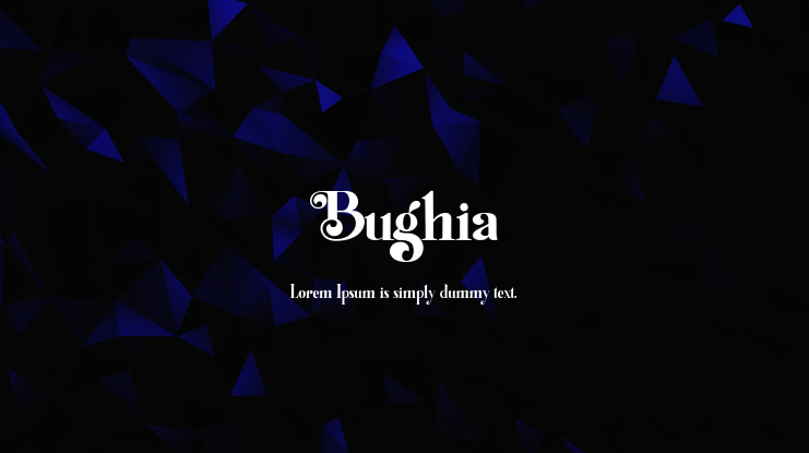 Bughia Font