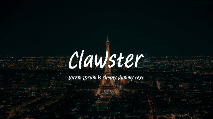 Clawster Font