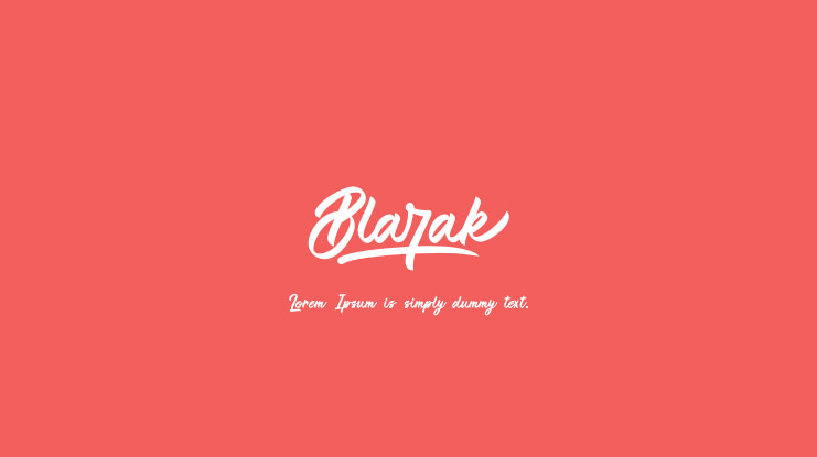 Blarak Font