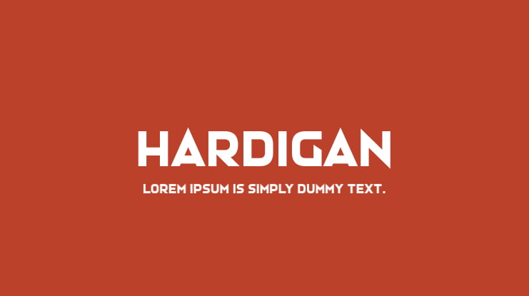 Hardigan Font
