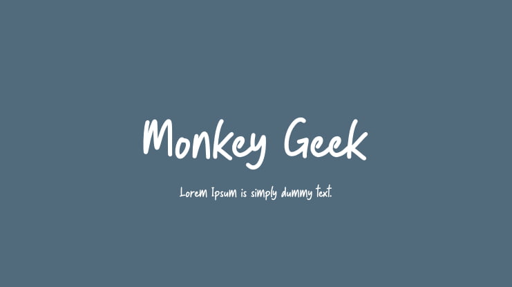 Monkey Geek Font