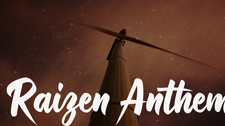 Raizen Anthem Font