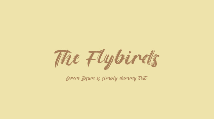 The Flybirds Font