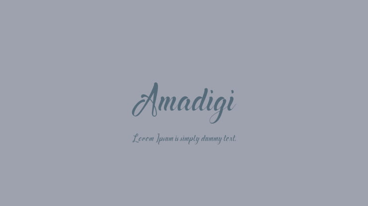 Amadigi Font