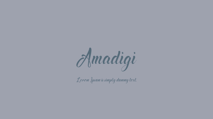 Amadigi Font