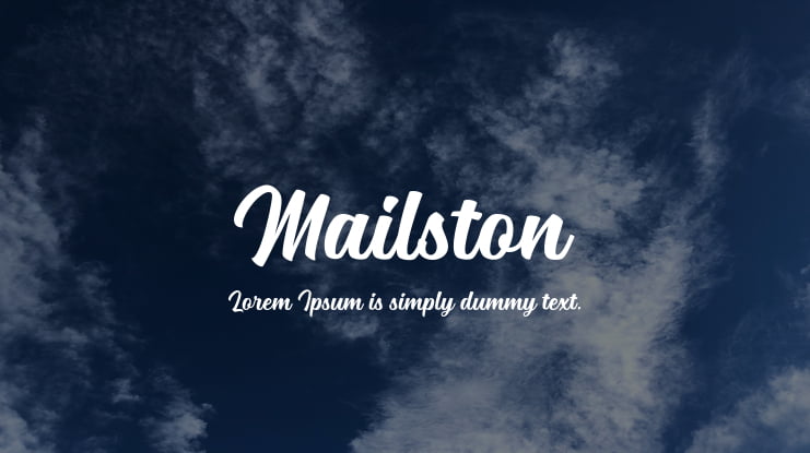 Mailston Font