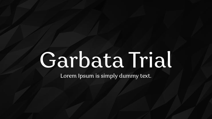 Garbata Trial Font Family