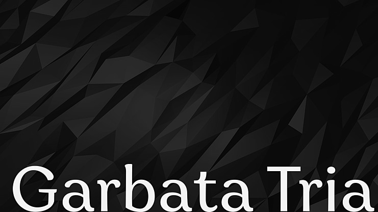 Garbata Trial Font Family