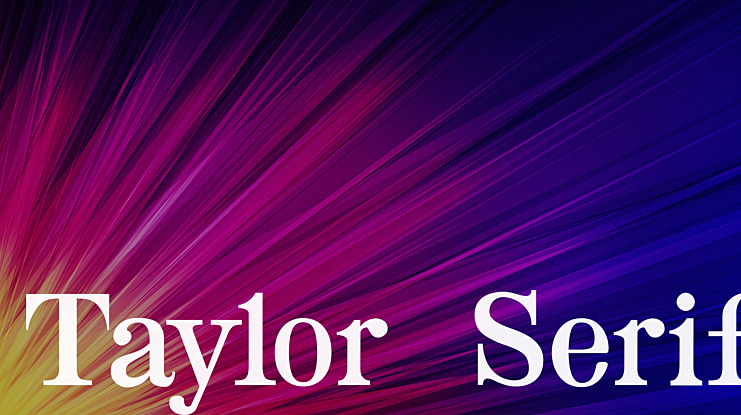 Taylor Serif Font