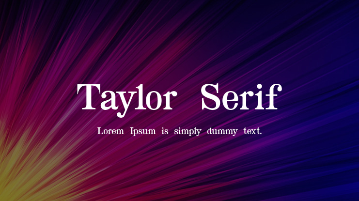 Taylor Serif Font