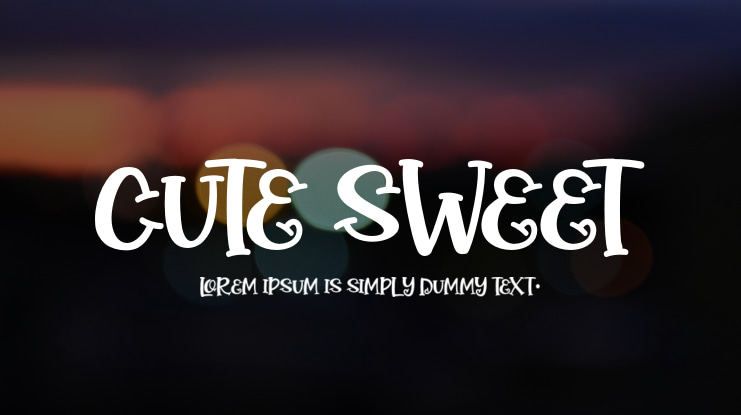Cute Sweet Font