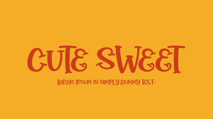 Cute Sweet Font