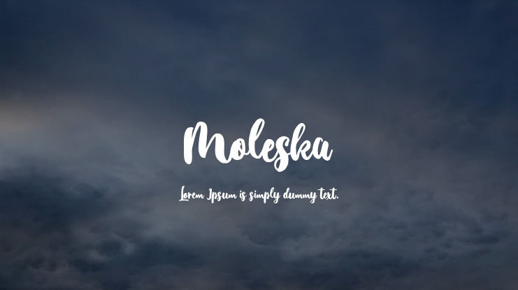 Moleska Font