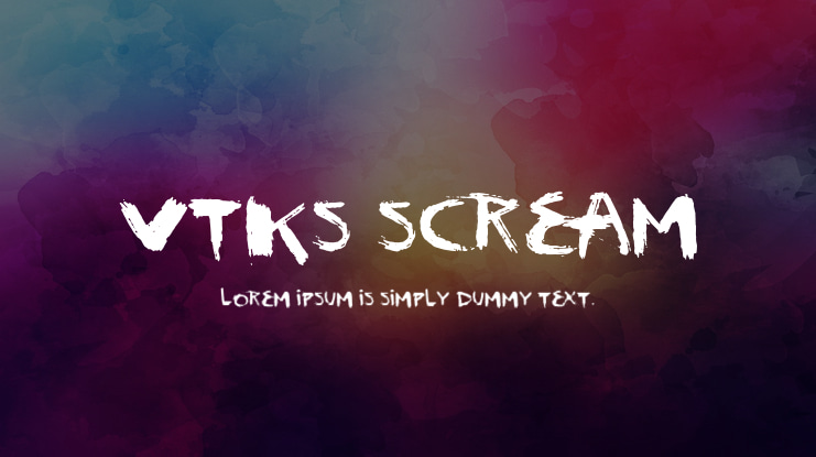 vtks scream Font
