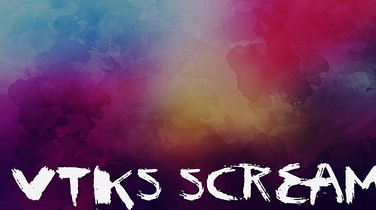 vtks scream Font