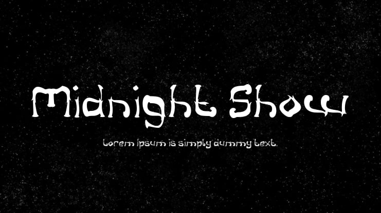 Midnight Show Font Family