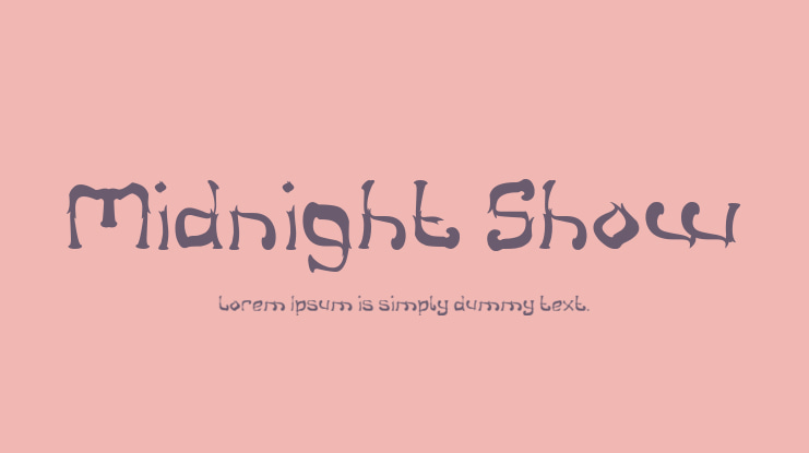 Midnight Show Font Family