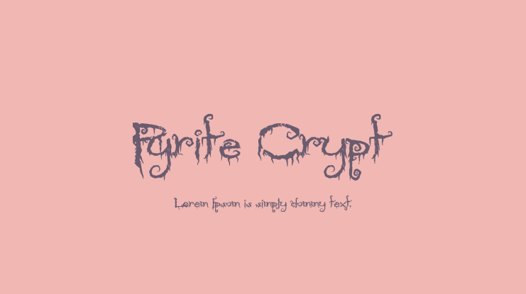 Pyrite Crypt Font