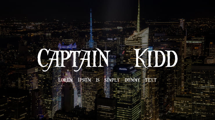 Captain Kidd Font