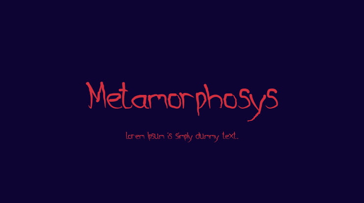 Metamorphosys Font