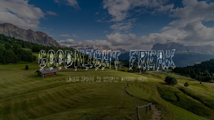 Goodnight Freak Font