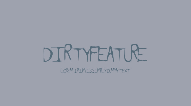 DirtyFeature Font
