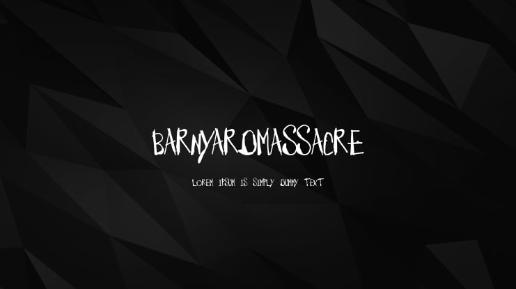 BarnyardMassacre Font