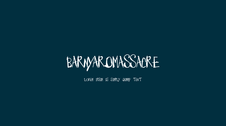 BarnyardMassacre Font
