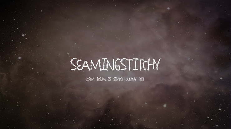 SeamingStitchy Font